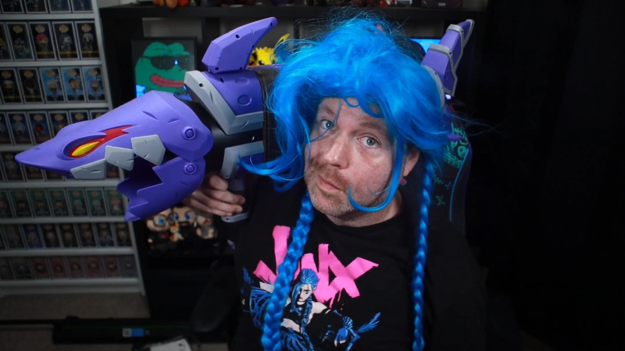 CupcakeMafiaTV at his streaming setup