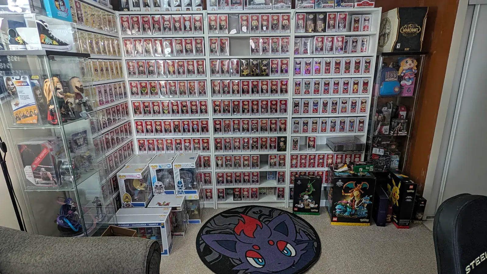 CupcakeMafiaTV Funko collection wall